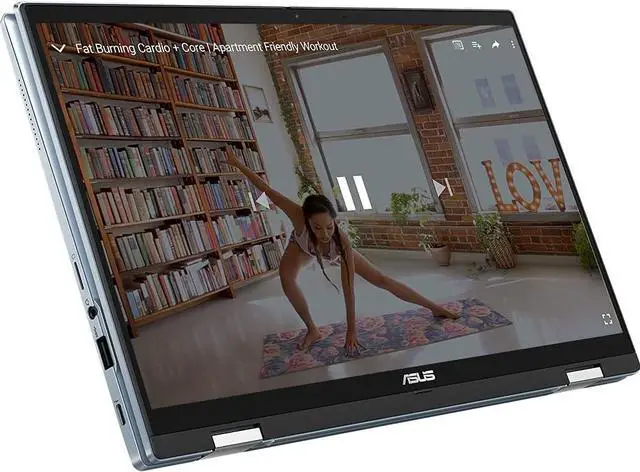 Alt view image 3 of 5 - Asus Chromebook Flip 14 CX5400FM Intel Core i3-1110G4 1.8GHz, 8GB LPDDR4x, 128GB NVMe SSD, 14" FHD Touch, WiFi 6, Chrome OS.