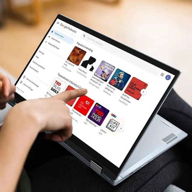 Alt view image 5 of 5 - Asus Chromebook Flip 14 CX5400FM Intel Core i3-1110G4 1.8GHz, 8GB LPDDR4x, 128GB NVMe SSD, 14" FHD Touch, WiFi 6, Chrome OS.