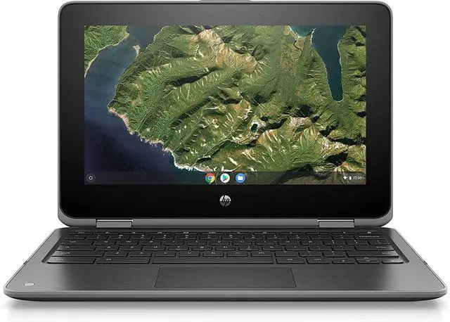 Main image of HP Chromebook x360 11 G2 EE 11.6" Celeron N4000 1.1GHz 4GB RAM 32GB SSD 6SB83UT - Black