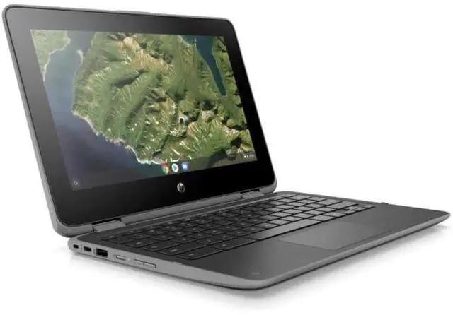 Alt view image 2 of 5 - HP Chromebook x360 11 G2 EE 11.6" Celeron N4000 1.1GHz 4GB RAM 32GB SSD 6SB83UT - Black