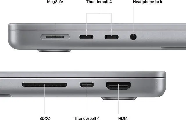 Alt view image 3 of 5 - Apple MacBook Pro 16-inch (2023) - M2 Max 12-Core, 32GB RAM, 2TB SSD - Space Gray