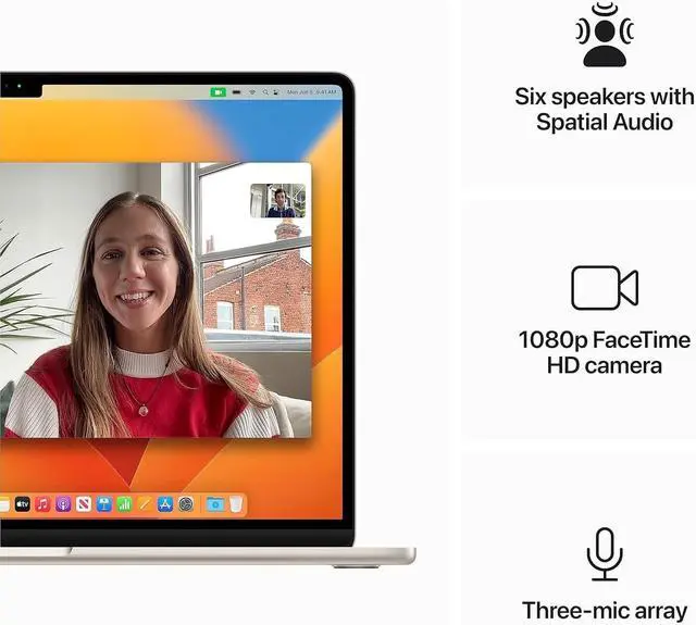 Alt view image 4 of 6 - Apple MacBook Air 15-inch (2023) - M2 8-Core, 16GB RAM, 2TB SSD - Starlight