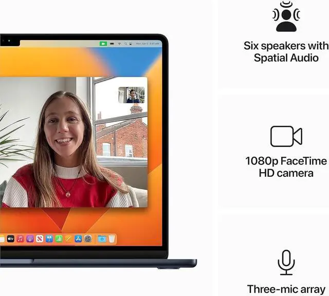 Alt view image 6 of 7 - Apple MacBook Air 15.3-inch (2023) - M2 8-Core, 16GB RAM, 512GB SSD - Silver