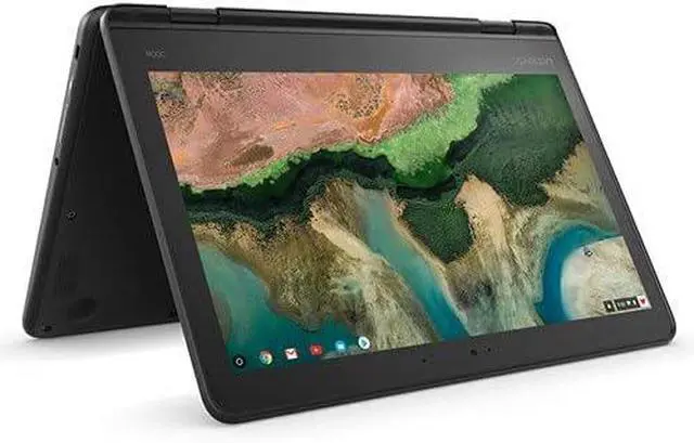 Main image of Lenovo 300e Chromebook 11.6" Touchscreen 2in1 Laptop MediaTek A53 1.7GHz, 4GB RAM, 32GB SSD, Chrome OS, Rugged Design (Model 81H00012US)