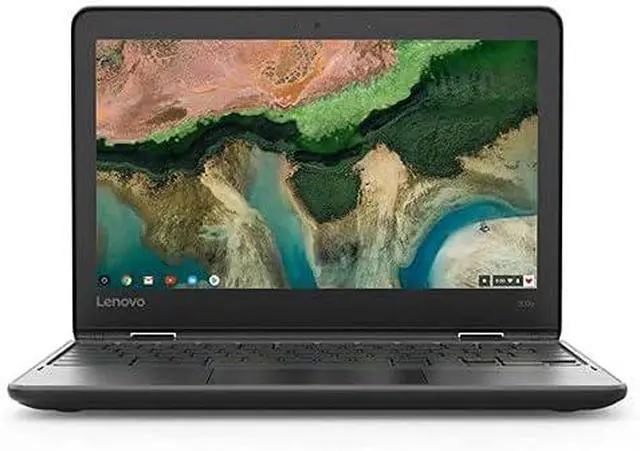 Alt view image 2 of 7 - Lenovo 300e Chromebook 11.6" Touchscreen 2in1 Laptop MediaTek A53 1.7GHz, 4GB RAM, 32GB SSD, Chrome OS, Rugged Design (Model 81H00012US)