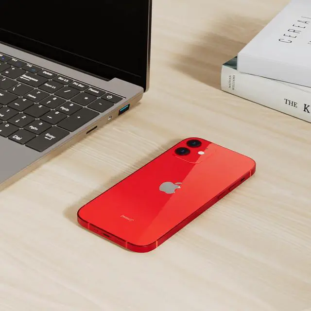 Alt view image 3 of 6 - Apple iPhone 12 mini 256GB - Red (Good Condition) Unlocked