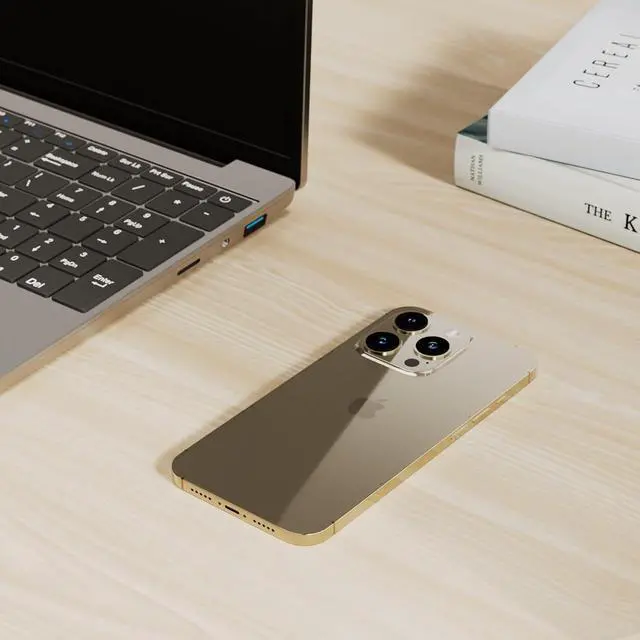 Alt view image 2 of 5 - Apple iPhone 14 Pro 512GB - Gold (Good Condition) Unlocked