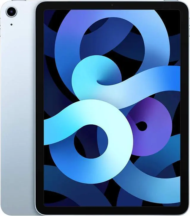 Alt view image 2 of 5 - Apple 2020 Apple iPad Air (4th generation) 10.9" Liquid Retina Display, 64GB Storage, Wi-Fi Only, A14 Bionic Chip, Sky Blue, MYFQ2LL/A