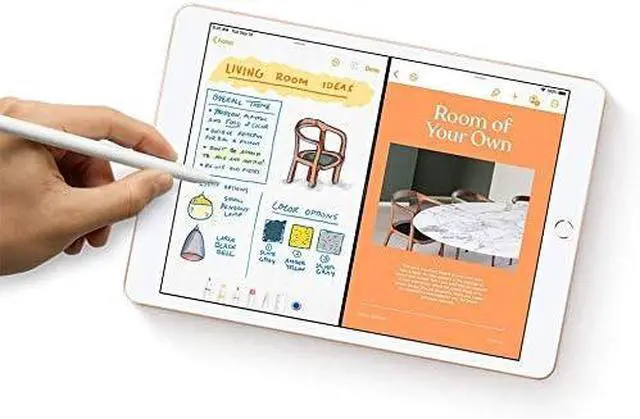 Alt view image 3 of 6 - Apple 2019 iPad 7 10.2" Display 32GB Storage Wi-Fi + Cellular A2198 - Gold