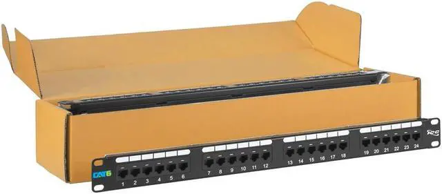 Alt view image 2 of 8 - ICC ICMPP2460V PATCH PANEL, CAT 6, 24-PORT, 1 RMS, 6 PK