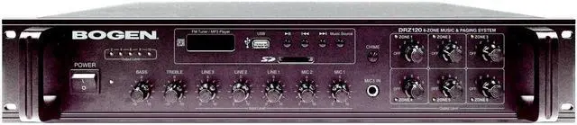 Alt view image 2 of 6 - 6 Zone Music and Paging System