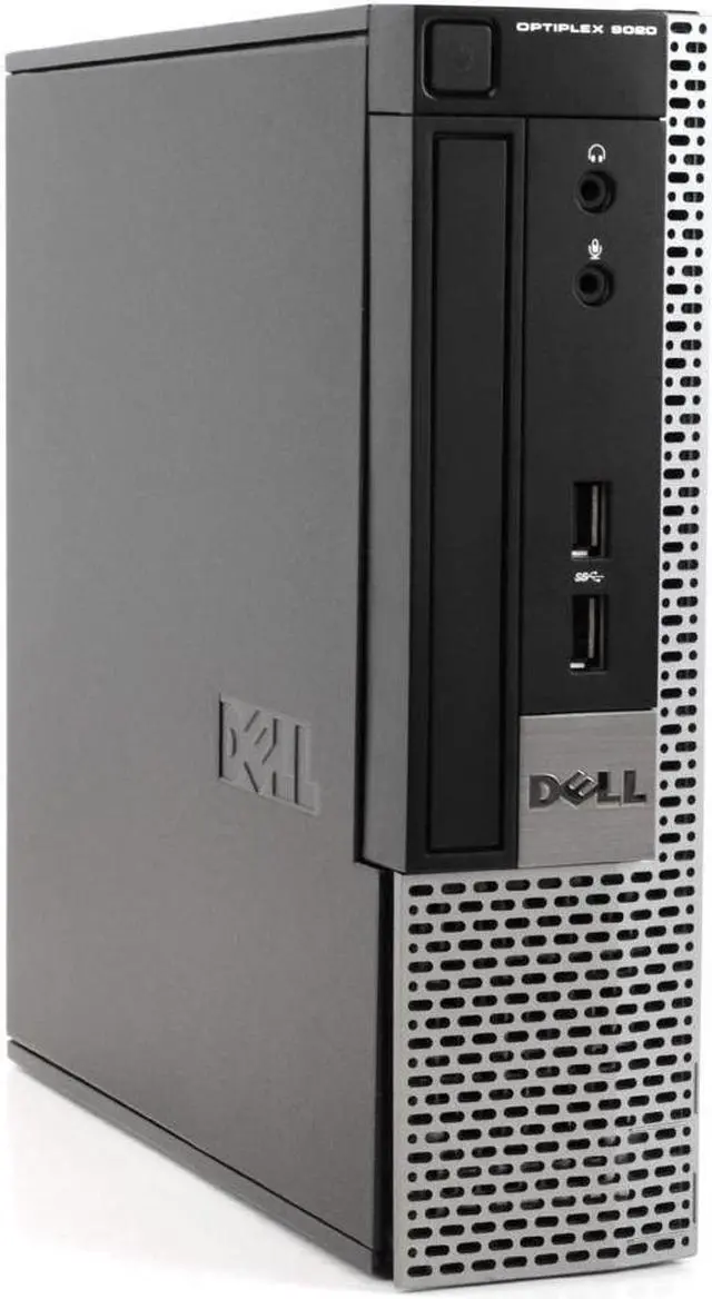 Alt view image 2 of 6 - Dell OptiPlex 9020 Ultra Small Business PC Desktop Computer, Intel Quad Core i5, 8GB RAM, 256GB SSD, Windows 10 Pro, 23.6" FHD LED Monitor, 16GB Flash Drive, Wireless Keyboard & Mouse, DVD, WiFi