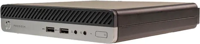 Alt view image 4 of 7 - HP ProDesk 400G3 Micro Desktop Computer PC, Intel Quad Core i5 7th Gen, 8GB RAM, 128 GB SSD, Windows 10 Pro, New Webcam, Wireless Keyboard & Mouse, Wi-Fi (Renewed)