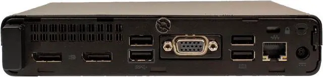 Alt view image 5 of 7 - HP ProDesk 400G3 Micro Desktop Computer PC, Intel Quad Core i5 7th Gen, 8GB RAM, 128 GB SSD, Windows 10 Pro, New Webcam, Wireless Keyboard & Mouse, Wi-Fi (Renewed)