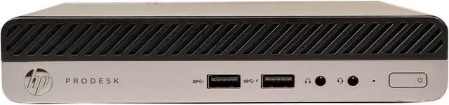 Alt view image 3 of 7 - HP ProDesk 400G3 Micro Desktop Computer PC, Intel Quad Core i5 7th Gen, 8GB RAM, 128 GB SSD, Windows 10 Pro, New Webcam, Wireless Keyboard & Mouse, Wi-Fi (Renewed)