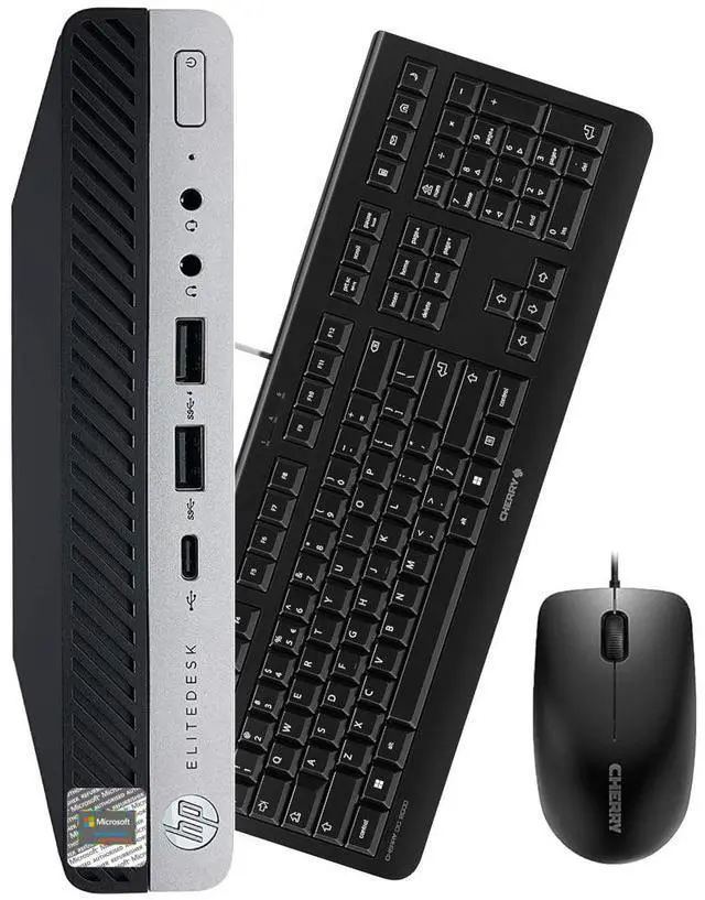 Main image of HP EliteDesk 800 G4 Mini PC | Intel Core i5-8500T | 16GB RAM | 512GB NVME | Windows 11 Pro | Wi-Fi | Mini Desktop Computer