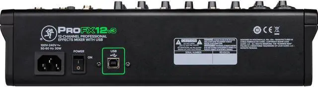 Alt view image 11 of 14 - Mackie ProFX12v3 USB Mixer