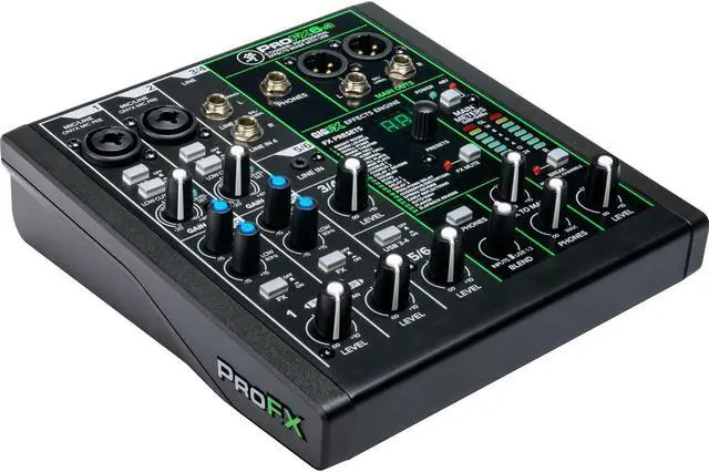 Alt view image 19 of 20 - Mackie ProFX Series, 6 Mixer - Unpowered, 6-Channel w/USB (ProFX6v3)