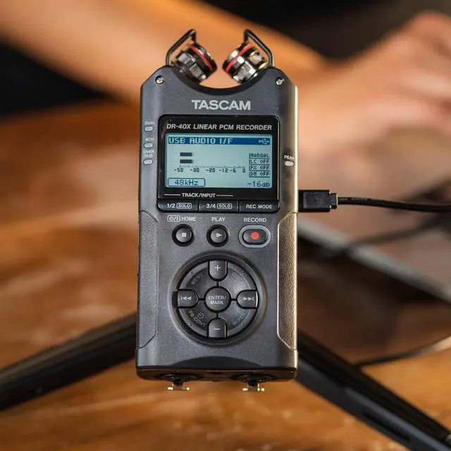 Alt view image 13 of 20 - Tascam DR-40X Handheld Portable Recorder