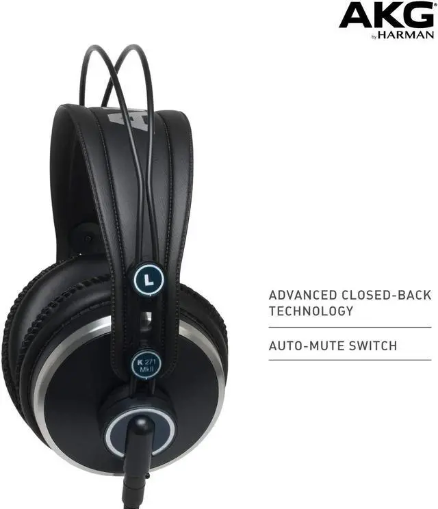 Alt view image 15 of 20 - AKG K271 MKII Closed-back Studio and Live Headphones with Mute