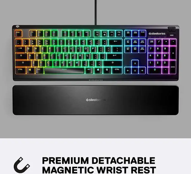 Alt view image 5 of 7 - STEELSERIES APEX 3 KEYBOARD- US