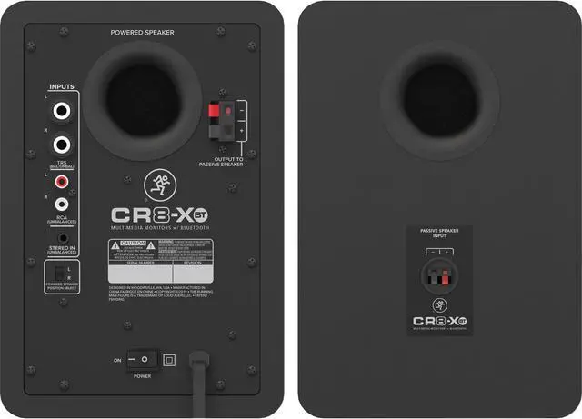 Alt view image 4 of 19 - Mackie CR8-XBT 8" MM Bluetooth Studio Monitors (Pair)