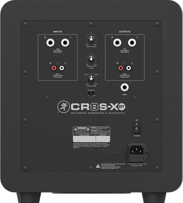 Alt view image 9 of 20 - Mackie CR8S-XBT 8" MM Bluetooth Subwoofer