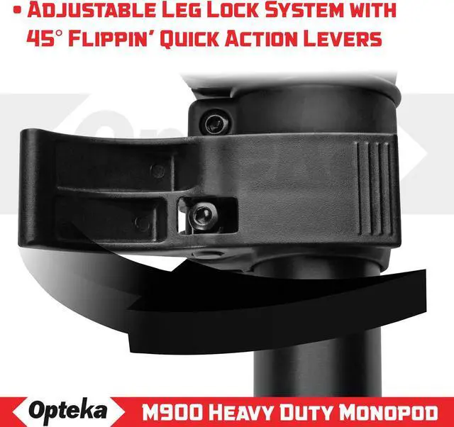Alt view image 5 of 9 - Opteka M900 71-Inch 5 Section Ultra Heavy Duty Monopod (supports up to 30 lbs)