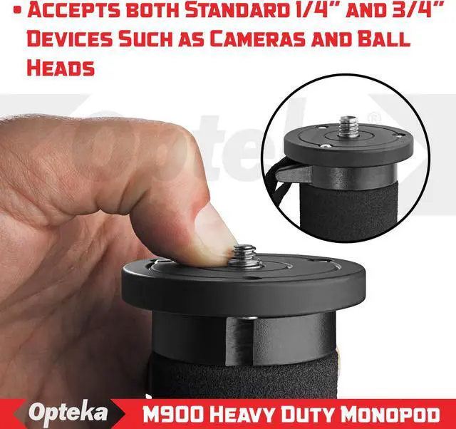 Alt view image 6 of 9 - Opteka M900 71-Inch 5 Section Ultra Heavy Duty Monopod (supports up to 30 lbs)