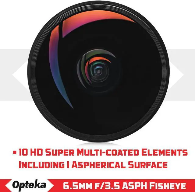 Alt view image 14 of 15 - Opteka 6.5mm f/3.5 Professional Ultra Wide Angle Aspherical Fisheye Lens for Canon EF-Mount EOS 90D, 80D, 77D, 70D, 60D, 50D, 7D, Rebel T8i, T7i, T7s, T6s, T6i, T6, T5i, T5, T4i, T3i, T3, T2i and SL3