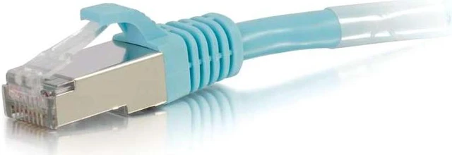 Main image of C2G 20FT CAT6A SNAGLESS SHIELDED (STP) NETWORK PATCH CABLE - AQUA