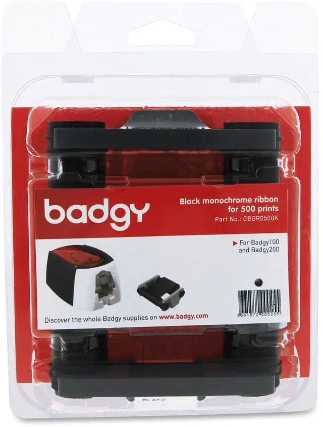 Main image of Evolis Badgy100 & 200 Black Ribbon