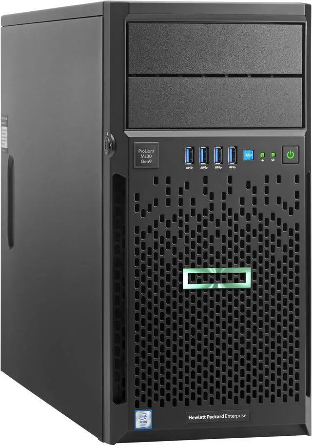 Alt view image 4 of 5 - HP ProLiant ML30 G9 4U Tower Server - 1 x Intel Xeon E3-1220 v5 Quad-core (4 Core) 3 GHz