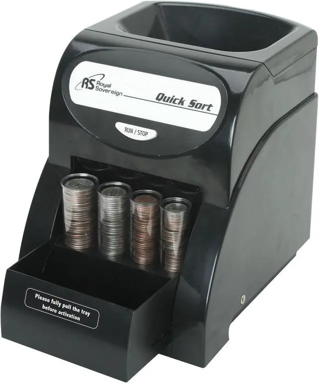 Alt view image 3 of 15 - Royal Sovereign Electric 1 Row Coin Sorter - Sort's 156 coins/min