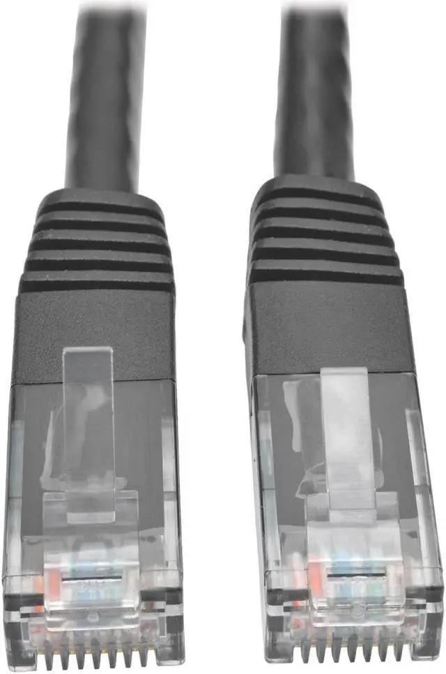 Main image of Tripp Lite Cat6 Gigabit Molded Patch Cable, 2 ft. RJ45 (M/M), 550MHz 24 AWG Black 2' (N200-002-BK)