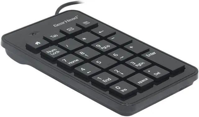 Alt view image 7 of 8 - Gear Head 23-Key Numeric USB Keypad