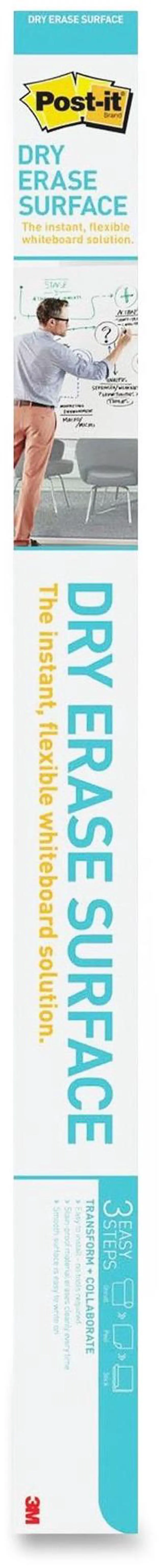 Alt view image 4 of 20 - Post-it Dry DEF8X4 - Erase Film with Adhesive Backing, 96 x 48, White