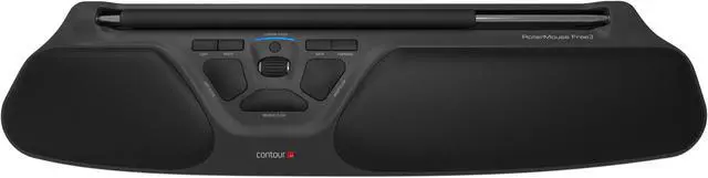 Main image of Contour Design - RM-FREE3-WL - Contour RollerMouse Free3 Mouse - Wireless - Black - USB - 2800 dpi - Scroll Wheel - 8