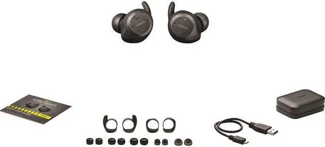 Alt view image 11 of 20 - Jabra Elite Sport (Upgrade) True Wireless Sport Earbuds Black