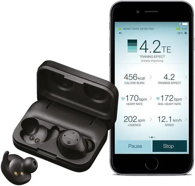 Alt view image 7 of 20 - Jabra Elite Sport (Upgrade) True Wireless Sport Earbuds Black