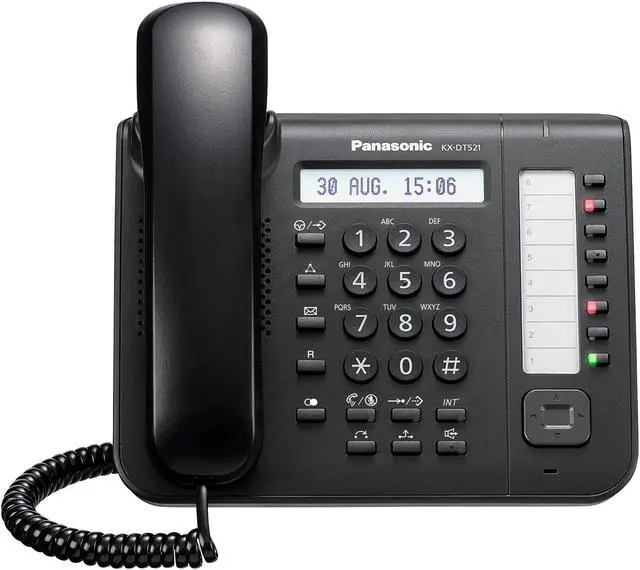Main image of Panasonic KX-DT521 Black 8 Button 1-line Digital Telephone