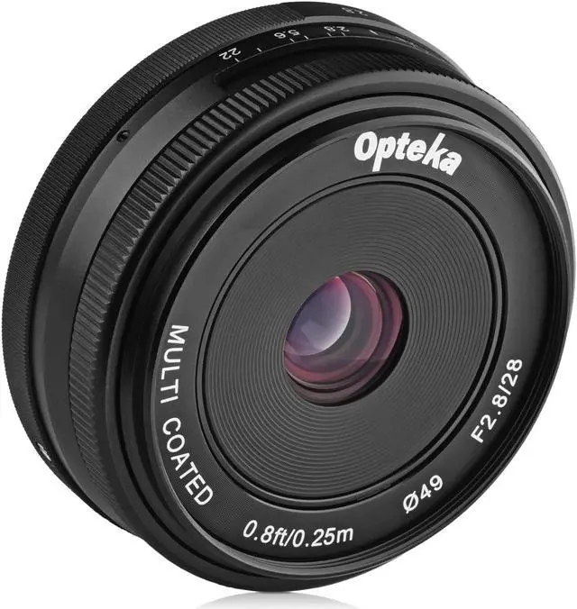 Main image of Opteka 28mm f/2.8 HD MC Manual Focus Prime Lens for Olympus Micro 4/3 Mount Digital Cameras