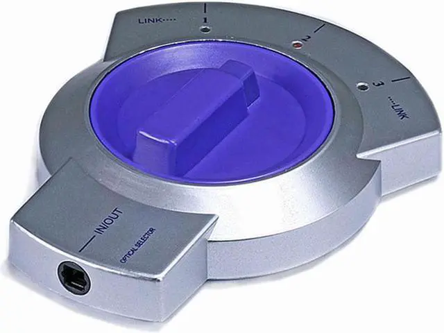 Main image of Monoprice 102946 3X1 Optical Audio TosLink Bi-Directional Manual Switch