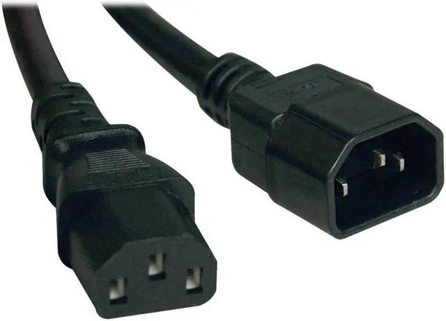 Main image of Tripp Lite Heavy-Duty Power Extension Cord, 15A, 14AWG (IEC-320-C14 to IEC-320-C13), 3-ft