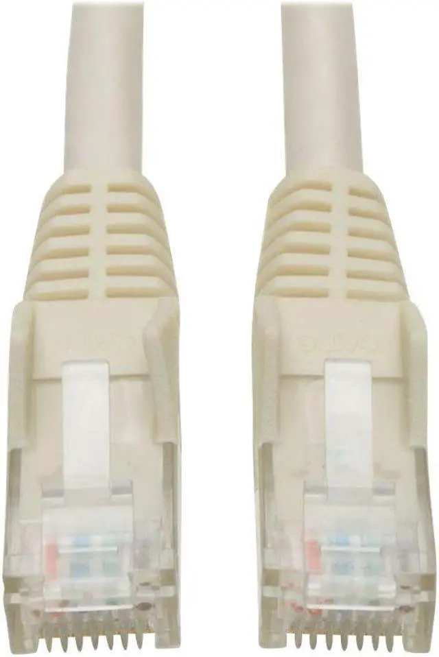 Alt view image 5 of 20 - Tripp Lite N201-06N-WH Premium Cat6 Gigabit Snagless Molded Utp Patch Cable, 24 Awg, 550 Mhz/1 Gbps (Rj45 M/M) , White, 6 In. - Patch Cable - Rj-45 (M) To Rj-45 (M) - 5.9 In - Utp - Cat 6 - Ieee 802.