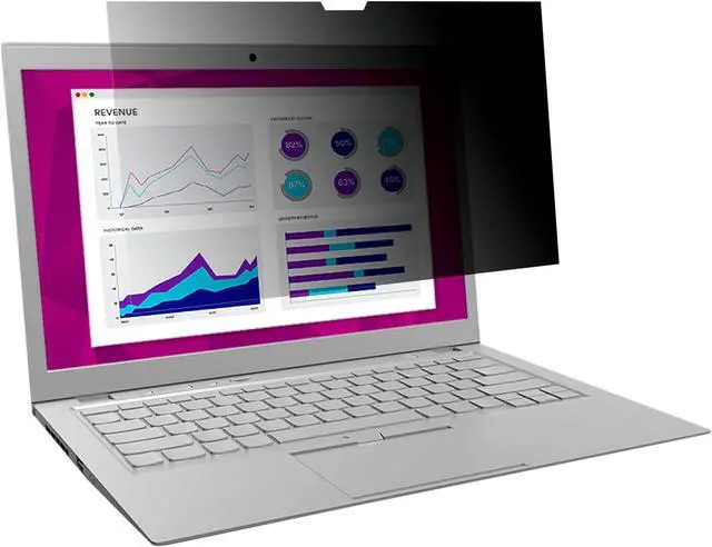 Alt view image 2 of 20 - 3M HC156W9B High Clarity Filter For 15.6 Inch Widescreen Laptop - Notebook Privacy Filter - 15.6 Inch Wide - Black