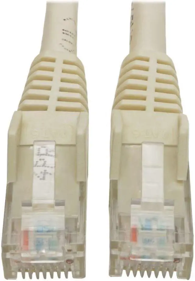 Alt view image 4 of 14 - Tripp Lite N201-008-WH Premium Cat6 Gigabit Snagless Molded Utp Patch Cable, 24 Awg, 550 Mhz/1 Gbps (Rj45 M/M) , White, 8 Ft. - Patch Cable - Rj-45 (M) To Rj-45 (M) - 8 Ft - Utp - Cat 6 - Ieee 802.3A