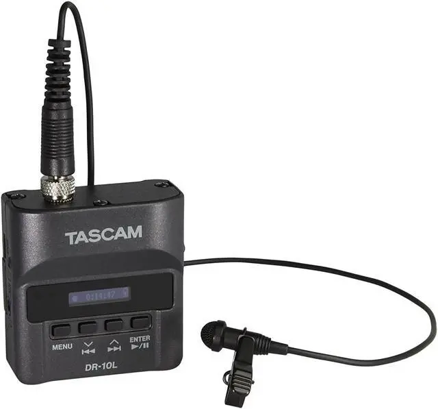 Alt view image 9 of 20 - Tascam DR-10L Compact Digital Audio Recorder and Lavalier Mic Combo
