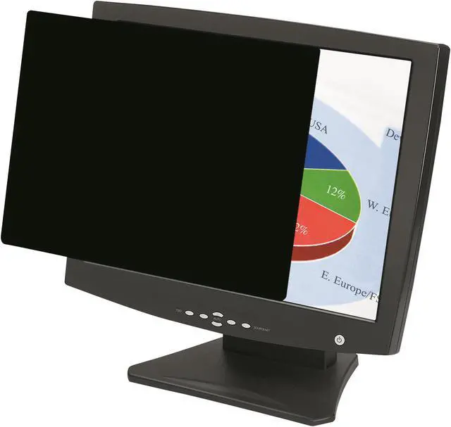 Alt view image 3 of 19 - Fellowes Blackout Privacy Filter, 23.8", Black 4816901