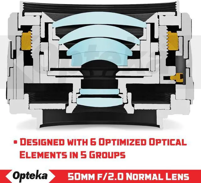 Alt view image 3 of 8 - Opteka 50mm f/2.0 HD MC Manual Focus Prime Lens for Olympus Micro 4/3 Mount Digital Cameras